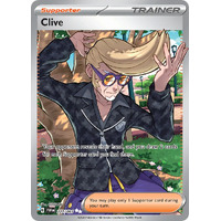 Clive 227/091 Scarlet and Violet Paldean Fates Holo Illustration Rare Pokemon Card NEAR MINT TCG