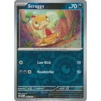 Scraggy 060/091 Scarlet and Violet Paldean Fates Reverse Holo Common Pokemon Card NEAR MINT TCG