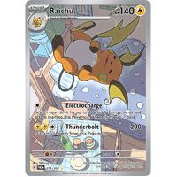 Raichu 211/193 Scarlet and Violet Paldea Evolved Illustration Rare Holo Pokemon Card NEAR MINT TCG
