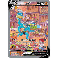 Machamp V 172/189 SWSH Astral Radiance Full Art Holo Ultra Rare Pokemon Card NEAR MINT TCG