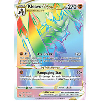 Kleavor VSTAR 196/189 SWSH Astral Radiance Hyper Rainbow Rare Pokemon Card NEAR MINT TCG