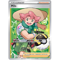 Milo 27/30 SWSH Astral Radiance Trainer Gallery Full Art Holo Secret Rare Pokemon Card NEAR MINT 