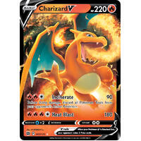 Charizard V 17/172 SWSH Brilliant Stars Holo Ultra Rare Pokemon Card NEAR MINT TCG