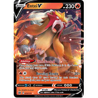 Entei V 22/172 SWSH Brilliant Stars Holo Ultra Rare Pokemon Card NEAR MINT TCG