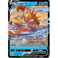 Kingler V 28/172 SWSH Brilliant Stars Holo Ultra Rare Pokemon Card NEAR MINT TCG