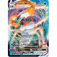 Kingler VMAX 29/172 SWSH Brilliant Stars Full Art Holo Ultra Rare Pokemon Card NEAR MINT TCG