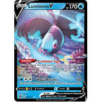 Lumineon V 40/172 SWSH Brilliant Stars Holo Ultra Rare Pokemon Card NEAR MINT TCG