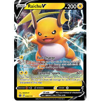 Raichu V 45/172 SWSH Brilliant Stars Holo Ultra Rare Pokemon Card NEAR MINT TCG