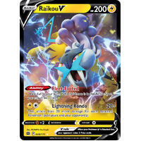 Raikou V 48/172 SWSH Brilliant Stars Holo Ultra Rare Pokemon Card NEAR MINT TCG
