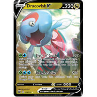 Dracovish V 114/172 SWSH Brilliant Stars Holo Ultra Rare Pokemon Card NEAR MINT TCG
