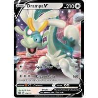 Drampa V 128/172 SWSH Brilliant Stars Holo Ultra Rare Pokemon Card NEAR MINT TCG