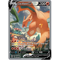 Charizard V 154/172 SWSH Brilliant Stars Full Art Holo Ultra Rare Pokemon Card NEAR MINT TCG