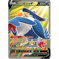 Honchkrow V 161/172 SWSH Brilliant Stars Full Art Holo Ultra Rare Pokemon Card NEAR MINT TCG