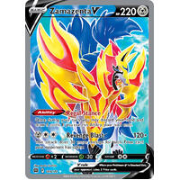 Zamazenta V 163/172 SWSH Brilliant Stars Full Art Holo Ultra Rare Pokemon Card NEAR MINT TCG