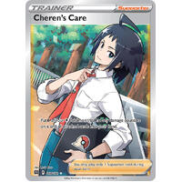 Cheren's Care 168/172 SWSH Brilliant Stars Full Art Holo Ultra Rare Pokemon Card NEAR MINT TCG