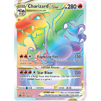 Charizard VSTAR 174/172 SWSH Brilliant Stars Full Art Holo Hyper Rainbow Rare Pokemon Card NEAR MINT TCG
