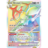 Arceus VSTAR 176/172 SWSH Brilliant Stars Full Art Holo Hyper Rainbow Rare Pokemon Card NEAR MINT TCG