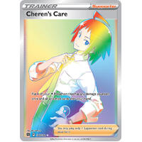Cheren's Care 177/172 SWSH Brilliant Stars Full Art Holo Hyper Rainbow Rare Pokemon Card NEAR MINT TCG