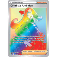 Cynthia's Ambition 178/172 SWSH Brilliant Stars Full Art Holo Hyper Rainbow Rare Pokemon Card NEAR MINT TCG