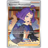 Acerola's Premonition 24/30 SWSH Brilliant Stars Trainer Gallery Full Art Holo Ultra Rare Pokemon Card NEAR MINT TCG