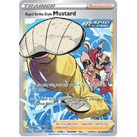 Mustard (Rapid Strike) 27/30 SWSH Brilliant Stars Trainer Gallery Full Art Holo Ultra Rare Pokemon Card NEAR MINT TCG