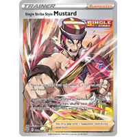 Mustard (Single Strike) 28/30 SWSH Brilliant Stars Trainer Gallery Full Art Holo Ultra Rare Pokemon Card NEAR MINT TCG
