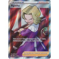 Agatha 186/198 SWSH Chilling Reign Full Art Holo Ultra Rare Pokemon Card NEAR MINT TCG