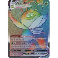 Celebi VMAX 199/198 SWSH Chilling Reign Full Art Holo Hyper Rainbow Rare Pokemon Card NEAR MINT TCG