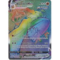 Blaziken VMAX 200/198 SWSH Chilling Reign Full Art Holo Hyper Rainbow Rare Pokemon Card NEAR MINT TCG
