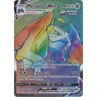 Metagross VMAX 208/198 SWSH Chilling Reign Full Art Holo Hyper Rainbow Rare Pokemon Card NEAR MINT TCG