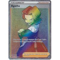 Agatha 210/198 SWSH Chilling Reign Full Art Holo Hyper Rainbow Rare Pokemon Card NEAR MINT TCG