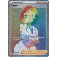 Doctor 214/198 SWSH Chilling Reign Full Art Holo Hyper Rainbow Rare Pokemon Card NEAR MINT TCG