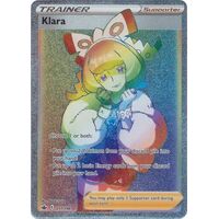 Klara 217/198 SWSH Chilling Reign Full Art Holo Hyper Rainbow Rare Pokemon Card NEAR MINT TCG