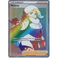 Melony 218/198 SWSH Chilling Reign Full Art Holo Hyper Rainbow Rare Pokemon Card NEAR MINT TCG