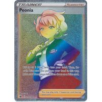 Peonia 219/198 SWSH Chilling Reign Full Art Holo Hyper Rainbow Rare Pokemon Card NEAR MINT TCG