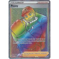 Peony 220/198 SWSH Chilling Reign Full Art Holo Hyper Rainbow Rare Pokemon Card NEAR MINT TCG