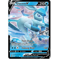 Glaceon V 038/159 SWSH Crown Zenith Holo Ultra Rare Pokemon Card NEAR MINT TCG