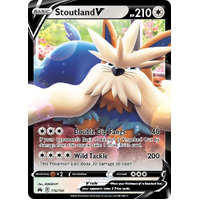 Stoutland V 116/159 SWSH Crown Zenith Holo Ultra Rare Pokemon Card NEAR MINT TCG