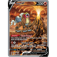 Entei V GG36/GG70 Holo Full Art Crown Zenith Galarian Gallery Rare Pokemon Card NEAR MINT TCG
