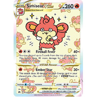 Simisear VSTAR GG37/GG70 Holo Full Art Crown Zenith Galarian Gallery Rare Pokemon Card NEAR MINT TCG