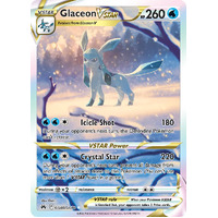 Glaceon VSTAR GG40/GG70 Holo Full Art Crown Zenith Galarian Gallery Rare Pokemon Card NEAR MINT TCG