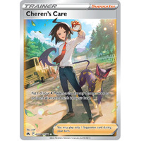 Cheren's Care GG58/GG70 Holo Full Art Crown Zenith Galarian Gallery Rare Pokemon Card NEAR MINT TCG