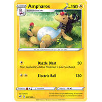 Ampharos 57/189 SWSH Darkness Ablaze Rare Pokemon Card NEAR MINT TCG