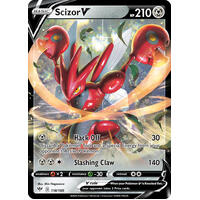 Scizor V 118/189 SWSH Darkness Ablaze Holo Ultra Rare Pokemon Card NEAR MINT TCG