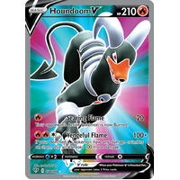 Houndoom V 178/189 SWSH Darkness Ablaze Full Art Holo Ultra Rare Pokemon Card NEAR MINT TCG