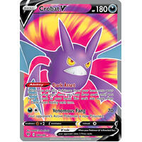 Crobat V 182/189 SWSH Darkness Ablaze Full Art Holo Ultra Rare Pokemon Card NEAR MINT TCG