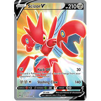 Scizor V 183/189 SWSH Darkness Ablaze Full Art Holo Ultra Rare Pokemon Card NEAR MINT TCG