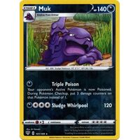 Muk 101/189 SWSH Darkness Ablaze Reverse Holo Rare Pokemon Card NEAR MINT TCG