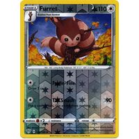Furret 136/189 SWSH Darkness Ablaze Reverse Holo Common Pokemon Card NEAR MINT TCG