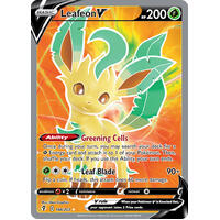 Leafeon V 166/203 SWSH Evolving Skies Full Art Holo Ultra Rare Pokemon Card NEAR MINT TCG